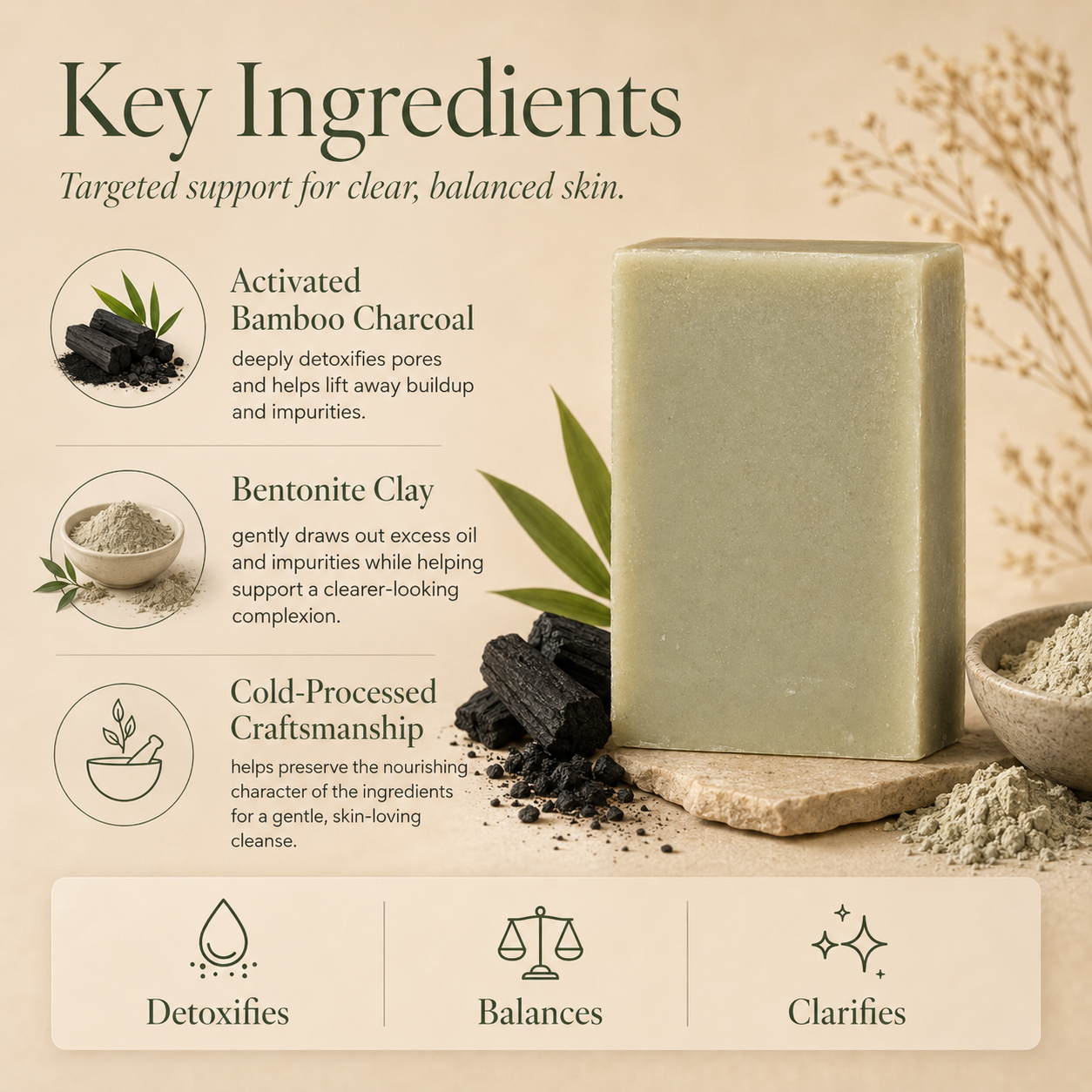 Bamboo + Bentonite Mud Bar