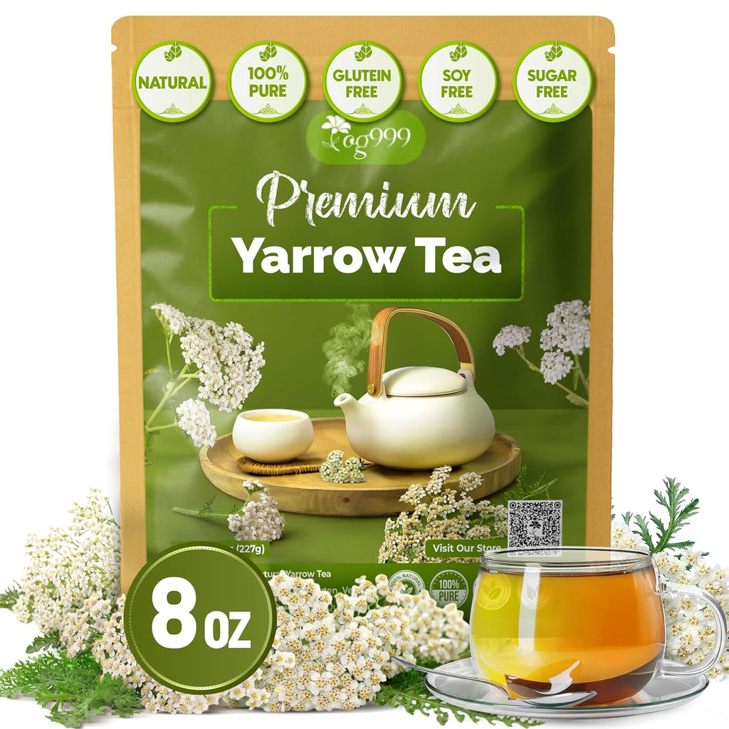 Premium Yarrow Tea Leaves | Naturally Aromatic, Freshly Packed Loose Leaf Yarrow