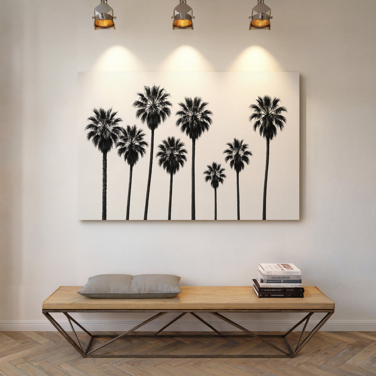Seven Palms in Perfect Rhythm