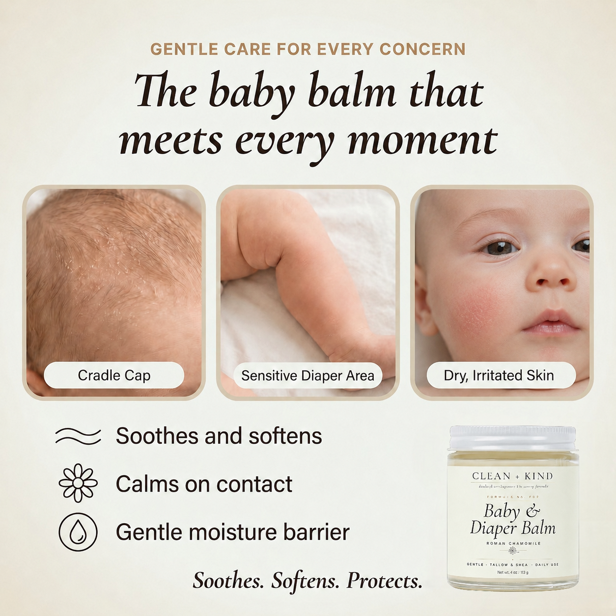 Gentle Baby & Diaper Rash Balm