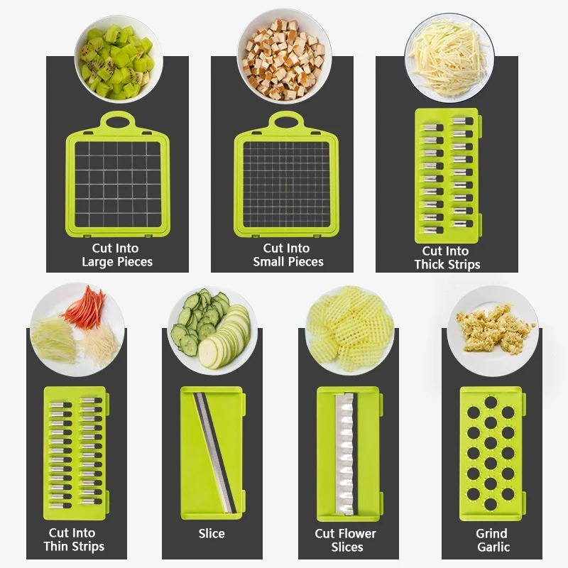 16-in-1 Multifunctional Vegetable Chopper – Onion Chopper, Slicer, Dicer & Grater