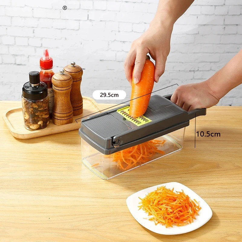 16-in-1 Multifunctional Vegetable Chopper – Onion Chopper, Slicer, Dicer & Grater