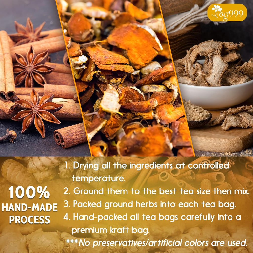 Turmeric & Moringa Wellness Duo – Turmeric Ginger Cinnamon Tea & Moringa Leaf Tea Bags for Daily Balance