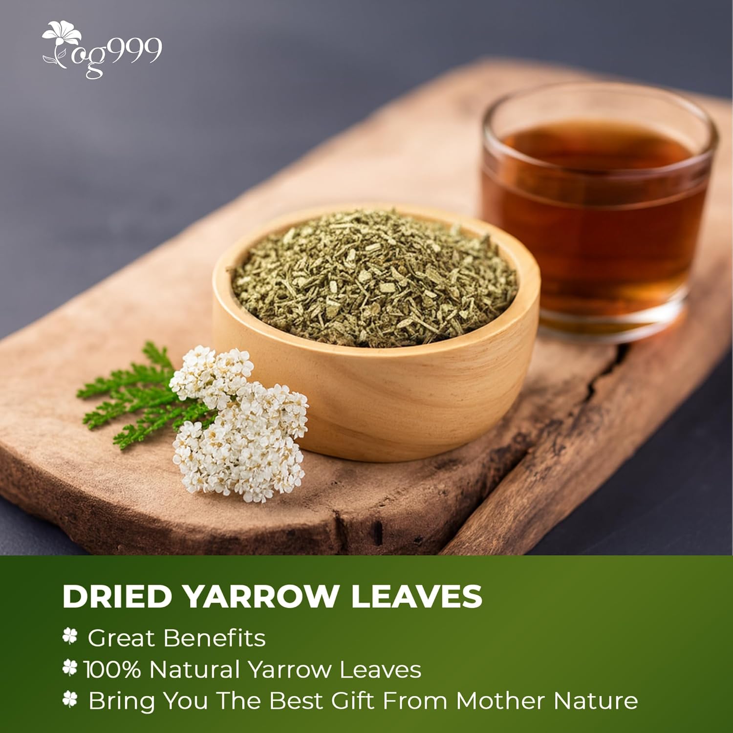 Premium Yarrow Tea Leaves | Naturally Aromatic, Freshly Packed Loose Leaf Yarrow