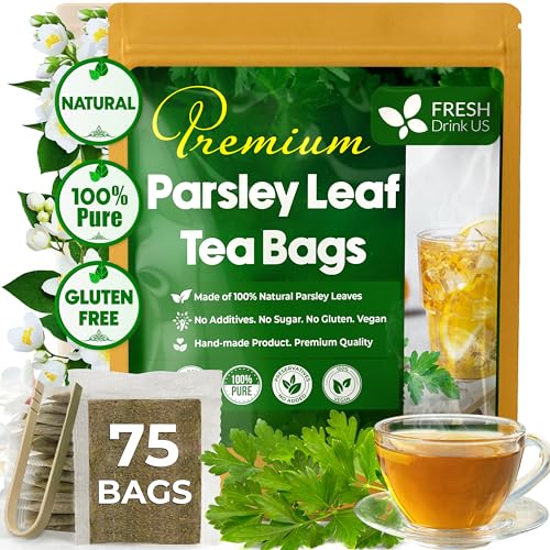 Premium Parsley Leaf Tea Bags, 100% Natural & Pure from Parsley Leaves.