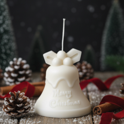Tall Bell Christmas Candle for Elegant Holiday Décor