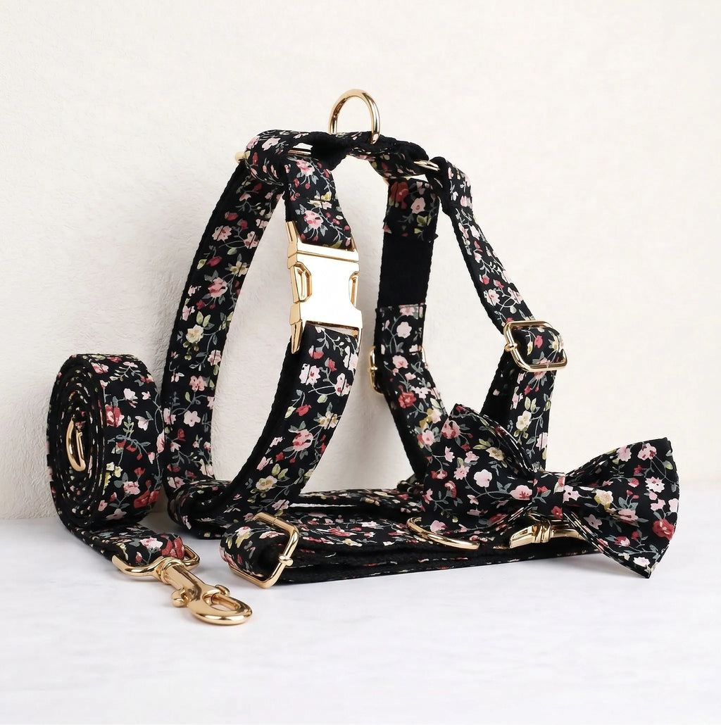 Midnight Blossom Floral Set