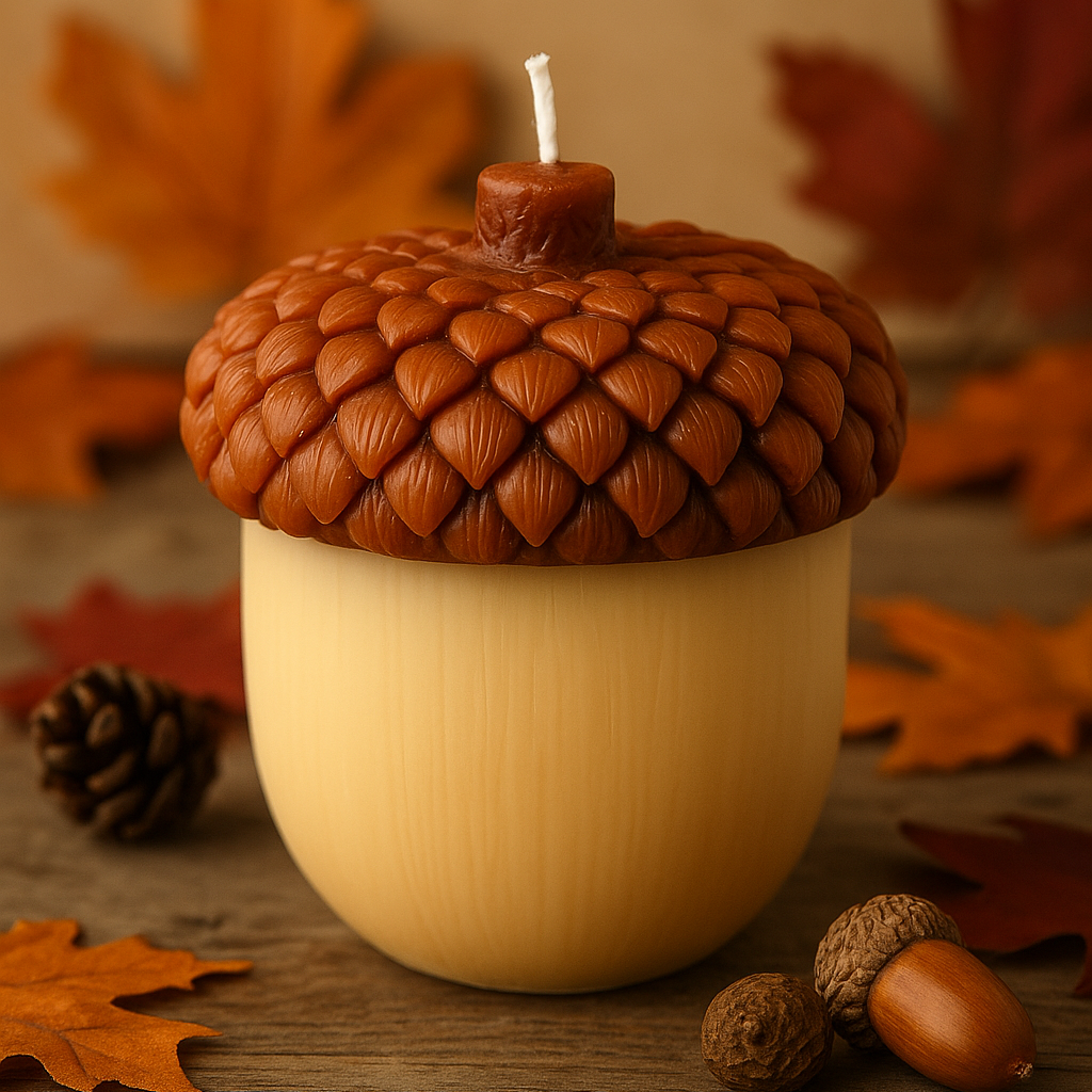 Acorn Sculpture Candle