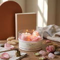 Large Rose-in-a-Jar Soy Candle – 16 oz | 60+ Hr Burn | 12 Scents