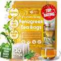Premium Fenugreek Tea Bags. No Sugar, No Caffeine, No Gluten, Vegan. (30 Tea Bags)