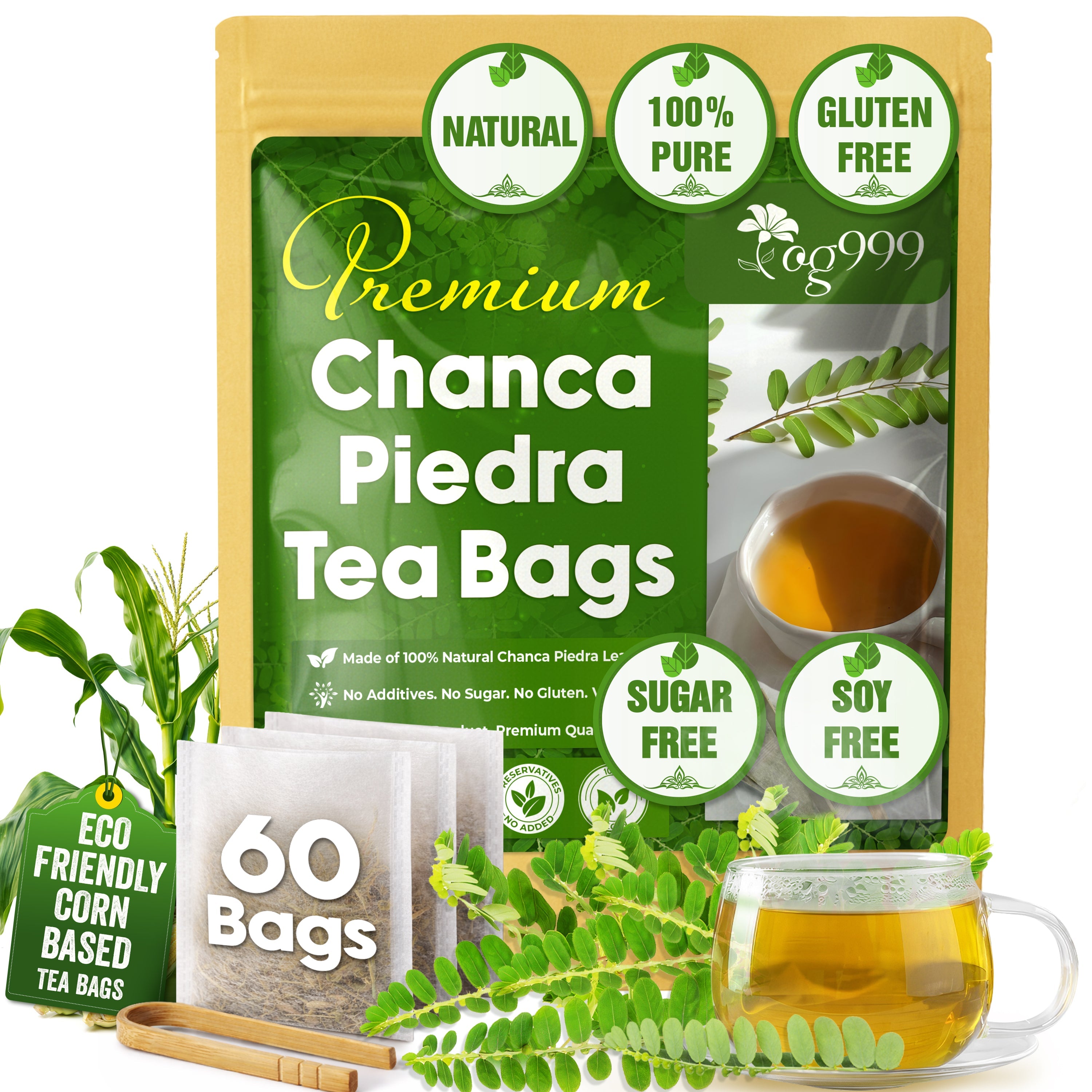 Dried Chanca Piedra Leaves, Chanca Piedra Tea “Stone Breaker” Tea Bags