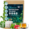 Premium Better Sleep Herbal Tea | Special Herbal Sleep Tea, Caffeine-Free Loose Leaf Blend with Spearmint Leaves, Lemongrass Leaves, and Hawthorn Berry – Naturally Refreshing and Aromatic.