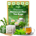Premium Moroccan Mint Green Tea | Traditional Green Tea with Spearmint –  Premium Quality Herbal Blend.
