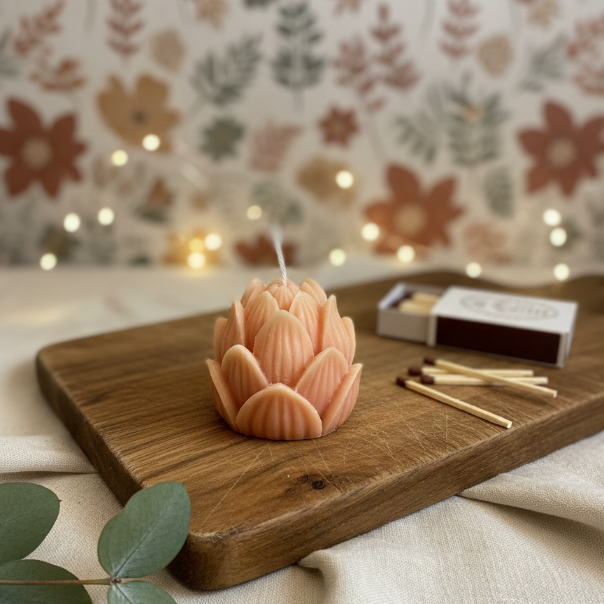 Mini Lotus Sculpture Candle