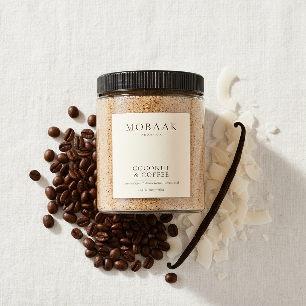 Coconut + Coffee Body Polish - Flat Lay