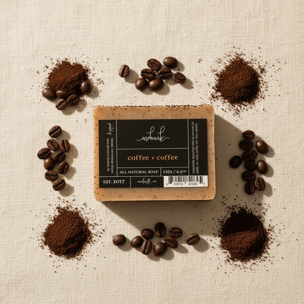 Coffee + Coffee Soap - Flat Lay
