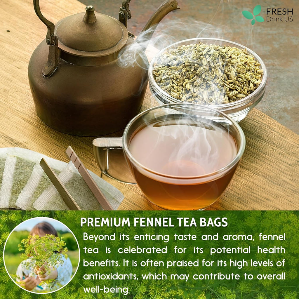 Morning Vitality Tea Bundle – Fennel, Ginger & Lemongrass Tea Bags for Digestive Comfort & Daily Freshness