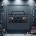 2020 Accord Front View Metal Neon Car Wall Art - MTN0214