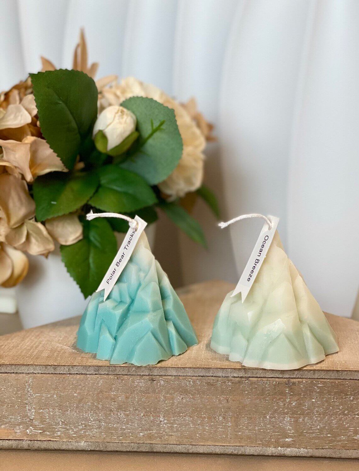 Iceberg Sculpture Candle – Hand-Poured Soy Wax | Blue Ice & Clear Ice