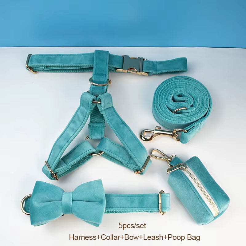 Turquoise Stone Velvet Set