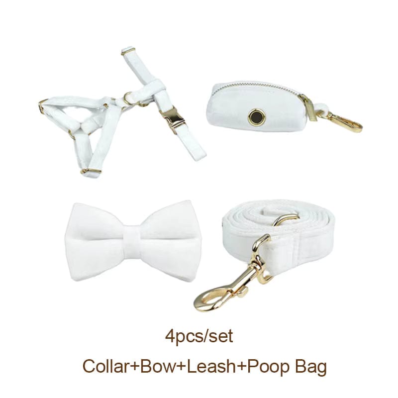 White Wedding Velvet Set